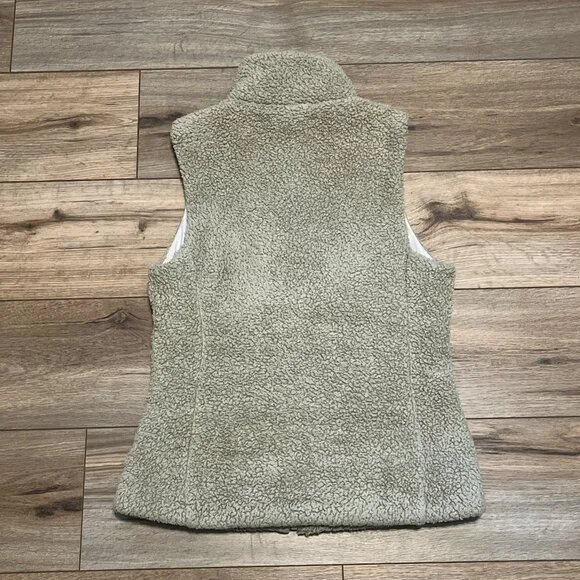 Women’s Patagonia Los Gatos Vest SZ Medium Full Zip Tan Brown Logo - Picture 11 of 11